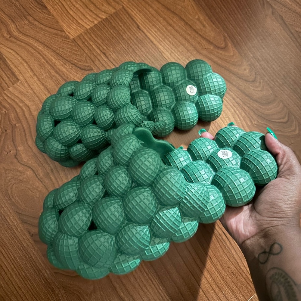 Green bubble slides